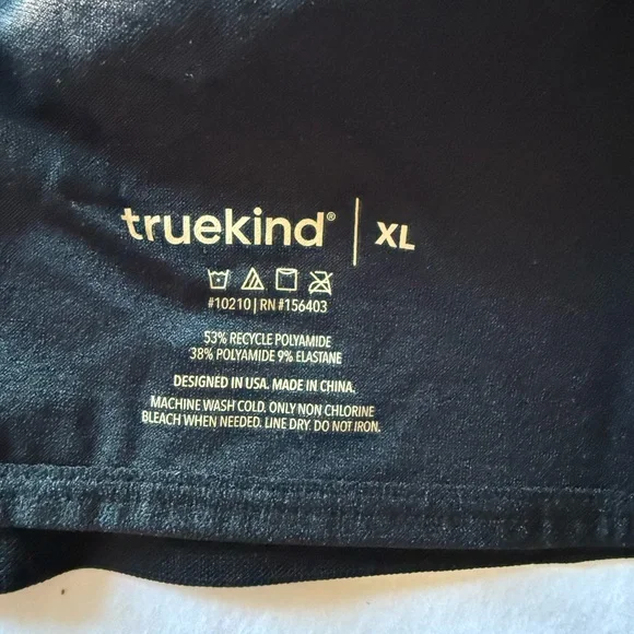 Truekind Supportive Comfort Wireless
Shaping Bra Black #10210 Size XL - Picture 7 of 9